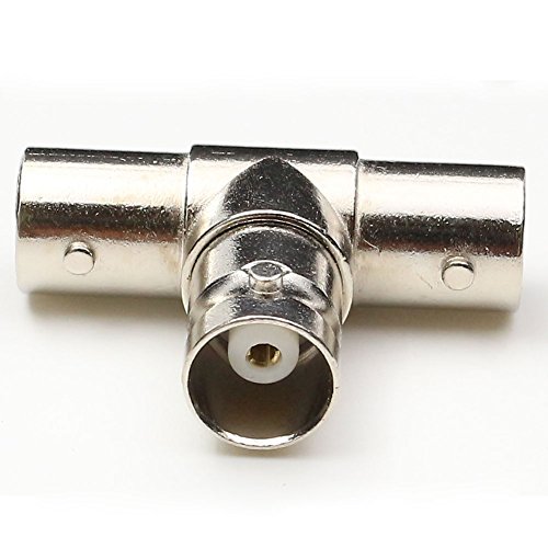BNC Splitter adaptador coaxial 2 vías hembra miniatura 4