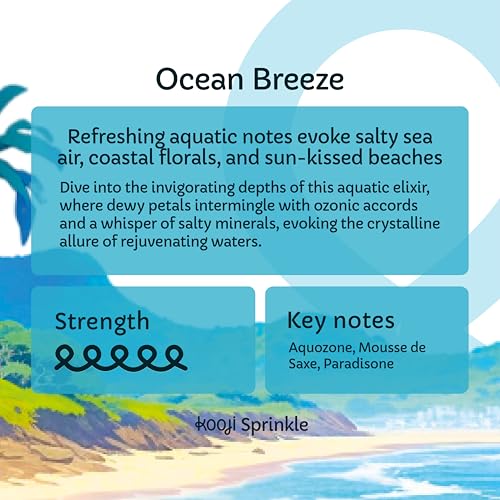 Image of KOOJI Sprinkle - Car & Home Perfumes - Ocean Breeze 30 ML | Premium Freshener - Aquatic Notes & Coastal Florals | Natural & Vegan Ingredients | Long-Lasting Aroma - Up to 60 Days