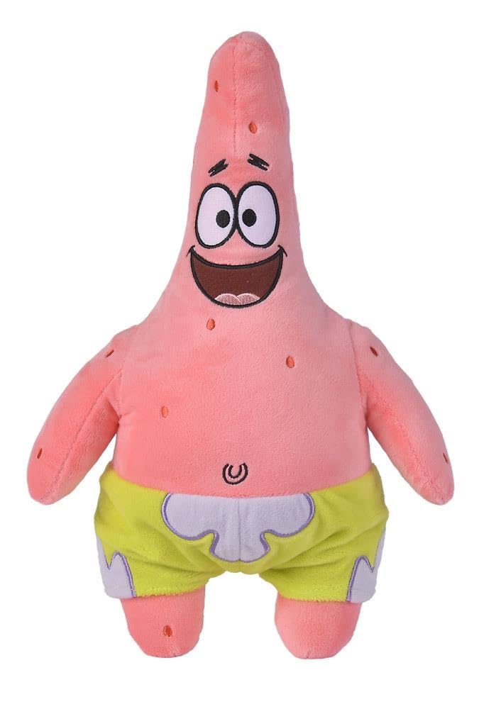 Simba 109491001 Sponge Bob, maskotka pluszowa Patryk Rozgwiazda, 35 cm