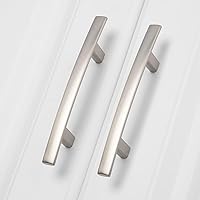 homdiy 20 Pack Brushed Nickel Cabinet Pulls - 3 Inch Zinc Alloy Arch Handles, Durable Rustproof Hardware for Kitchen Bathroom Drawers