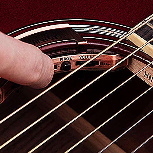 Acoustic Guitar Pickups, Soundhole Pickup for Classic Acoustic Guitars, Piezoelectric & Double Mic Guitto GGP-01