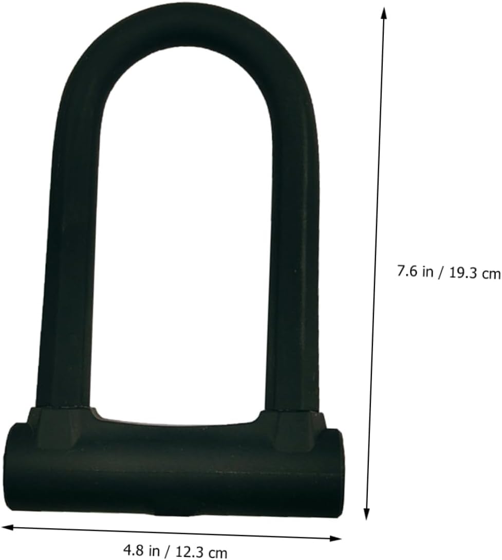 Generic 1 Set Bicycle U-Lock Bike Ring Lock Pad Bike Safety Security Motorcycle Chain Cycling Heavy Duty u Motorcycle u Alloy Black Metal