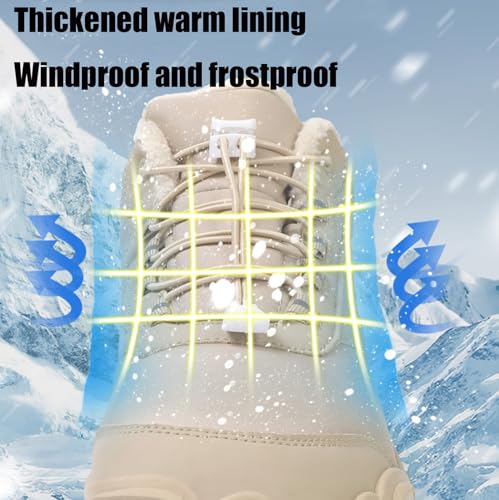 Grounded Winter Footwear for Women, Hike Winter Footwear Barefoot Womens,Wide Toe Box Shoes Waterproof Boots Sneakers4
