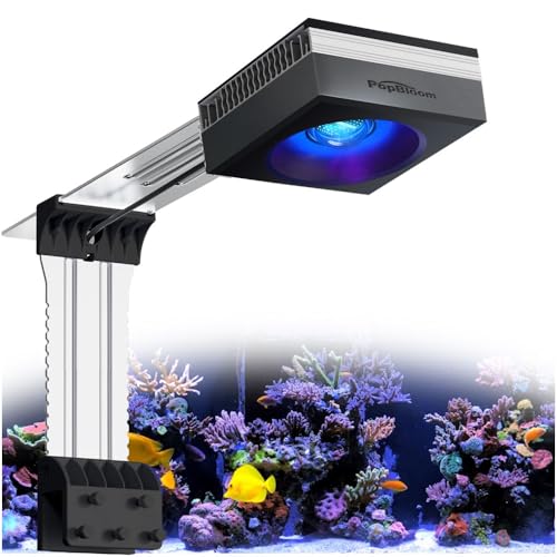PopBloom RL115 Saltwater Aquarium Light Reef Led 115W, Smart App Controlled Aquarium Lamp Full Spectrum for Fish Tank LED Lights for Corals Reef Marine (115W RL115)