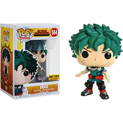 Deku (Hot Topic Exclusive): My Hero Academia x Funko POP! Animation Vinyl Figure & 1 POP! Compatible PET Plastic Graphical Protector Bundle [#564 / 38518 - B]