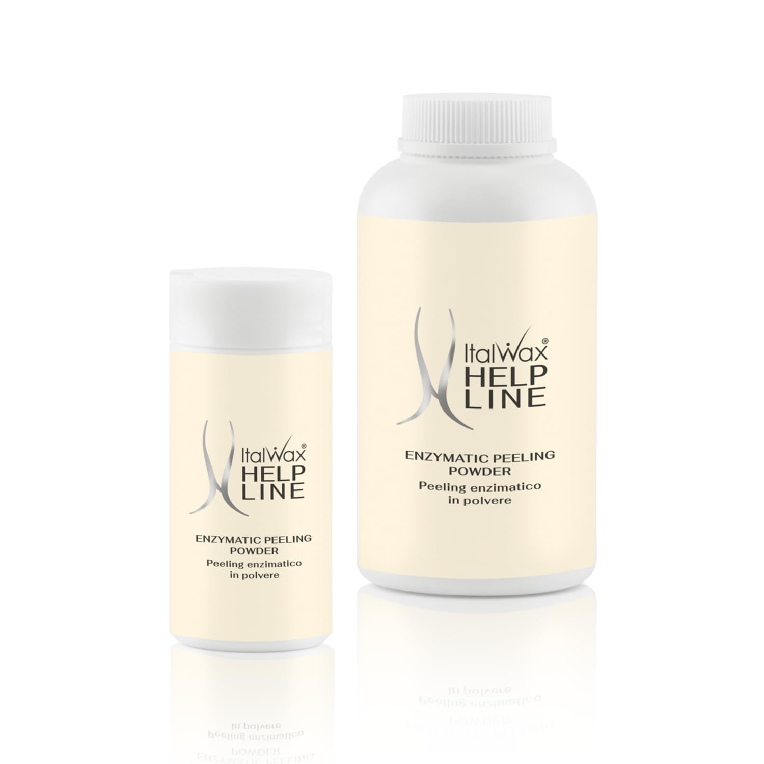 Italwax Help Line Peeling Enzimatico in Polvere 90g – Esfoliante Viso Delicato con Papaina e Bromelina – Prepara la Pelle alla Depilazione – Uso Professionale e Domestico