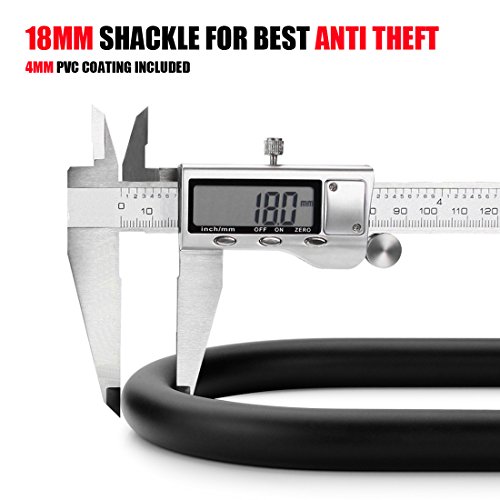 image for USHAKE Bicycles U Lock, Heavy Duty Bike Scooter Motorcycles Combinatio