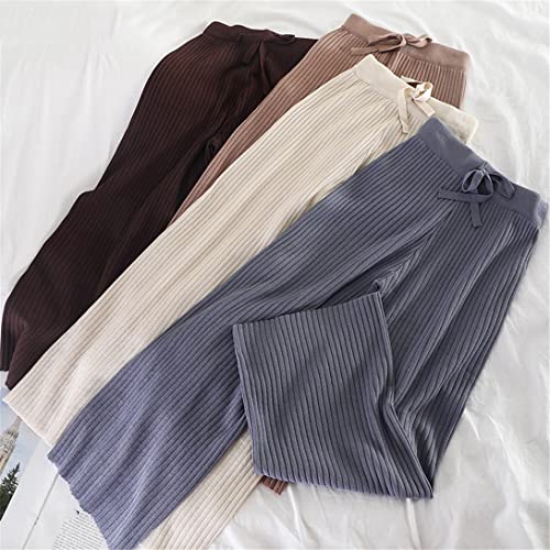 Pantalon coréen en tricot solide idéal pour le cocooning et les sorties - 3