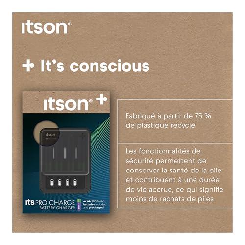 Chargeur de piles anti panne avec détection de batterie défectueuse écran LCD