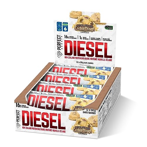 PERFECT SPORTS DIESEL New Zealand Protein Bar Chocolate Chip Cookie Dough 12 bars PERFECT SPORTS DIESEL New Zealand Protein Bar Chocolate Chip Cookie Dough 12 bars