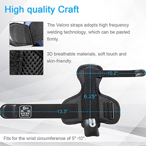 HKJD Thumb Spica Splint Reversible Thumb Brace for Pain Relief, Arthritis, De Quervain's tenosynovitis, Sprains, Strains, Carpal Tunnel & Trigger Finger Immobilizer Adjustable Wrist Strap