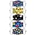 ShaggyDogz 5PCS Cartoon Kids Washable Reusable Bandanas Childrens Boys Girls Comfortable Costume Outdoor Halloween Christmas Daily Wear