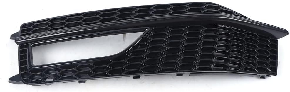 Bumper Fog Light Lamp Cover Grille Grill Compatible with Audi A4 S-line S4 2013-2015 Pair Black 8K0807682M,8K0807681L
