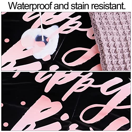Aneco 2 Pack Rose Gold Tablecloth Table Cloth Cover Rose Gold Happy Birthday Tablecloth 54 X 108 Inches Party Tablecloths For Parties Birthdays Weddings #TOP2