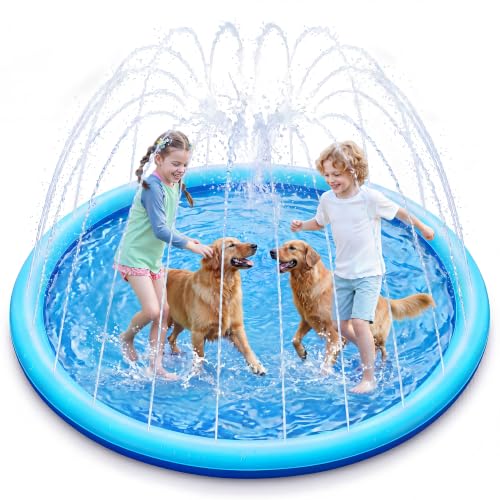 SLOOSH 72' Non-Slip Splash Pad Sprinkler...