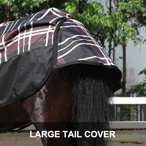 Leberna alfombra impermeable de poliéster Ripstop 600D en miniatura para poni de 0g 6