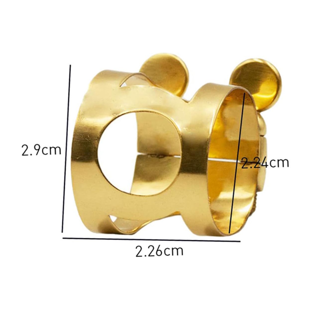 HANABASS 1Pc Alto Saxophone Head Card Clip Premium for E Flute Elegant Design for Beginners Stabilizes Tube for Enhanced Sound Durable Mouthpiece Accessory