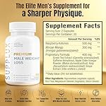 Premium Male Weight Loss - Fat Burner for Men - Supports Healthy Pathways Associated with GLP-1 Activity - Appetite Suppressant, Energy Booster, Helps Sustain Muscle - 60 Unisex Capsules - Image 3