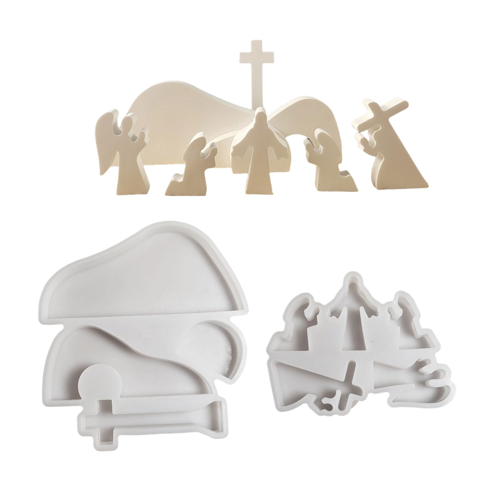 Moule en silicone pour bijoux et figurines chrétiennes d'exception