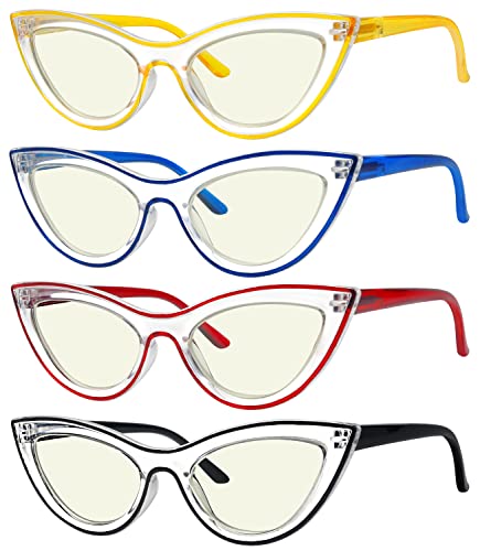 Image of Eyekepper 5-pack Cat Eye Reading Glasses for Women Retro Cute Readers