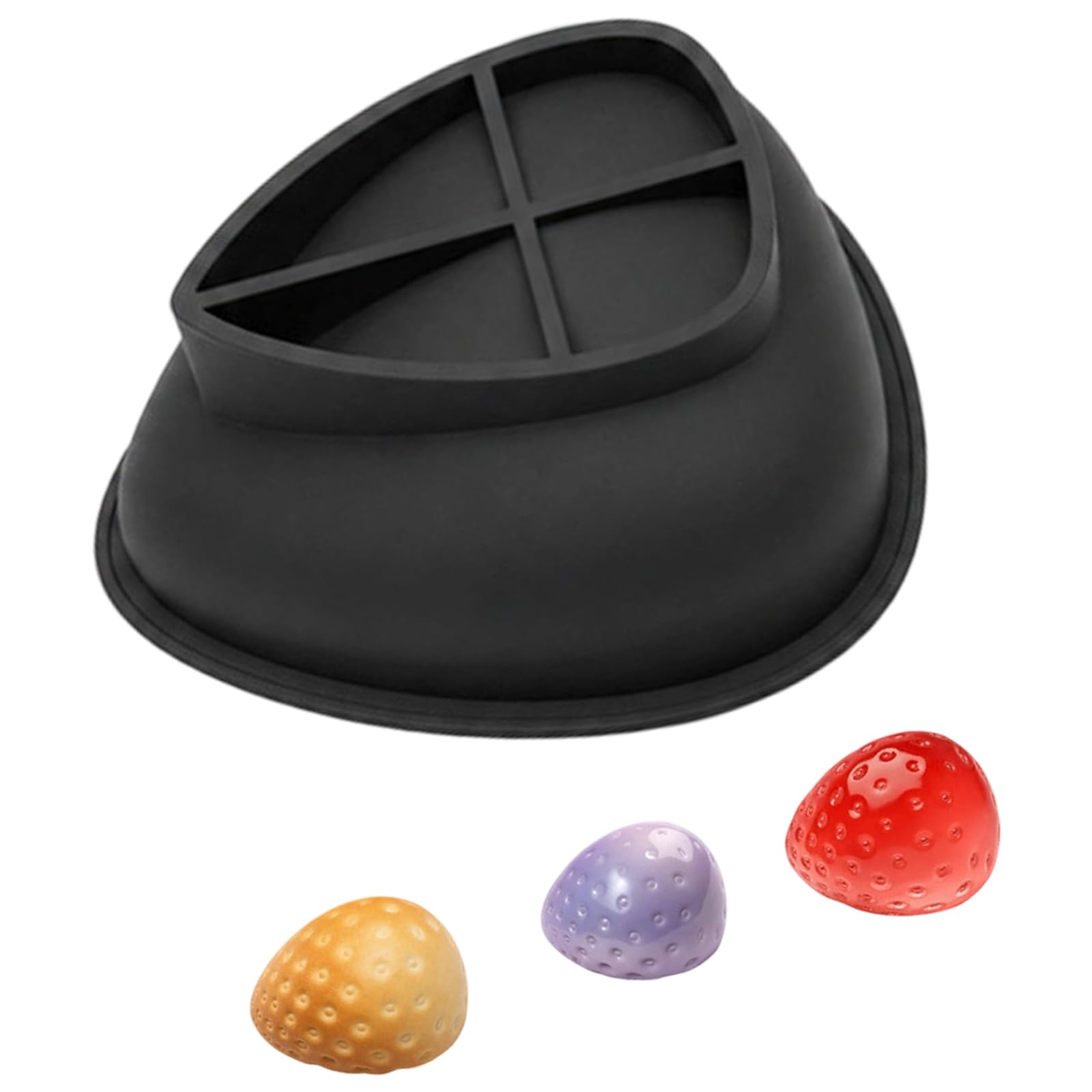 our fave Food Grade Silicone Mousses Cake Molds Flexible Chocolate Baking Strawberry Shape Dessert Baking Accessory Layered Mousses Cake Mold Flower