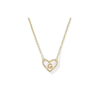 Kendra Scott Heart Letter G Short Pendant Women