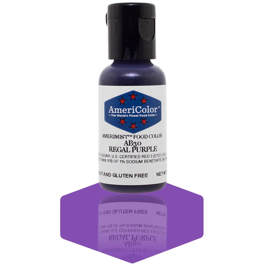 AmeriColor AmeriMist Regal Purple Airbrush Food Color, .65 oz