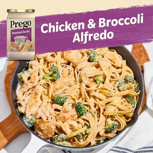 Image of Prego Alfredo Sauce with Roasted Garlic, 22 Oz Jar (Pack of 2)