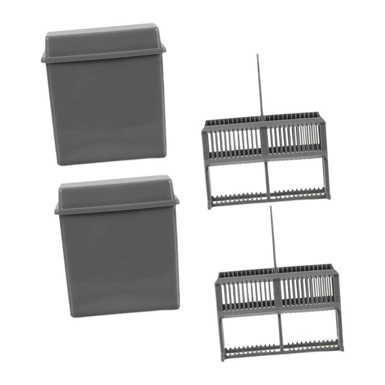 PRETYZOOM Microscope Slides Storage Rack 24 Slots Plastic Staining Cylinder for Laboratory Use
