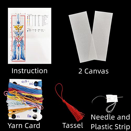 Diy Blank Canvas Bookmarks Beautiful Sunflowers Counted Cross Stitch Kits For Adult Kids Beginner Embroidery Crafts Needlework Bookmark For Student Gift 20X6Cm #TOP2