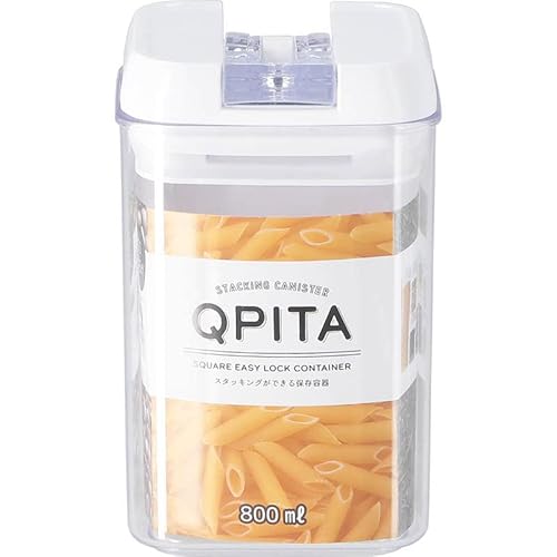 �s��f��(Fujiboeki) �ۑ��e�� �L���j�X�^�[ ��10×���s10×����14cm �z���C�g 800ml ���b�N�@�\ �X�^�b�L���O�\ �L���s�^ 47751