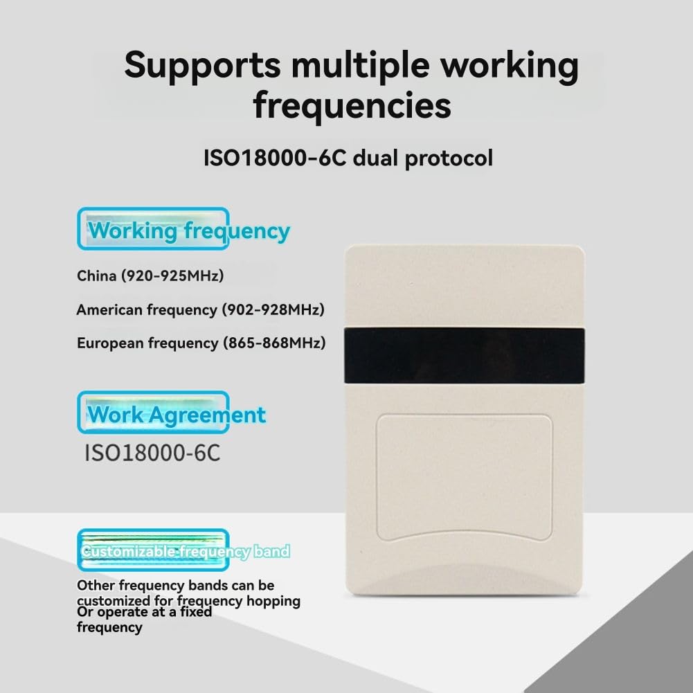 ISO18000-6C RFID UHF-Leser Lese-Tag Schreib-/Lesegerät 860MHz 960MHz 2 Meter Reichweite Passive Tags Unterstützung IP RS232