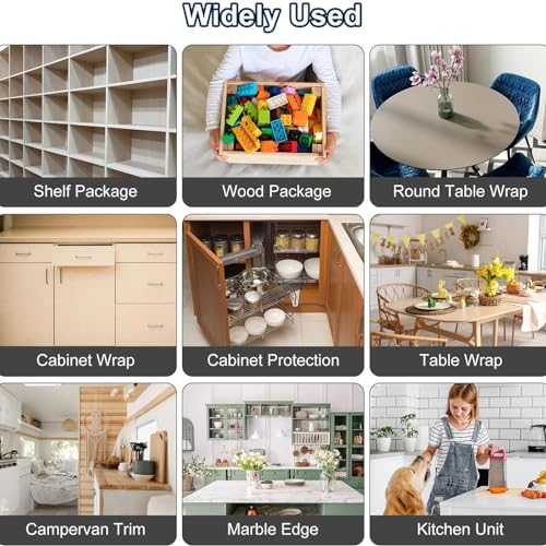 Image of 16.4ft U-Shape TPE Self Adhesive Veneer Edging Trim Flexible Edge Protector for Furniture Corner & Edge Safety Guards, DIY Furniture Edge Strip for Countertop Table Cabinet Shelf Repair (16mm, Black)