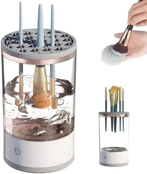 Electric Makeup Brush Cleaner-Portable Compact Design for Travel Home Use - Professional Makeup Brush Cleaning Machine-for Makeup Lovers & Professionals