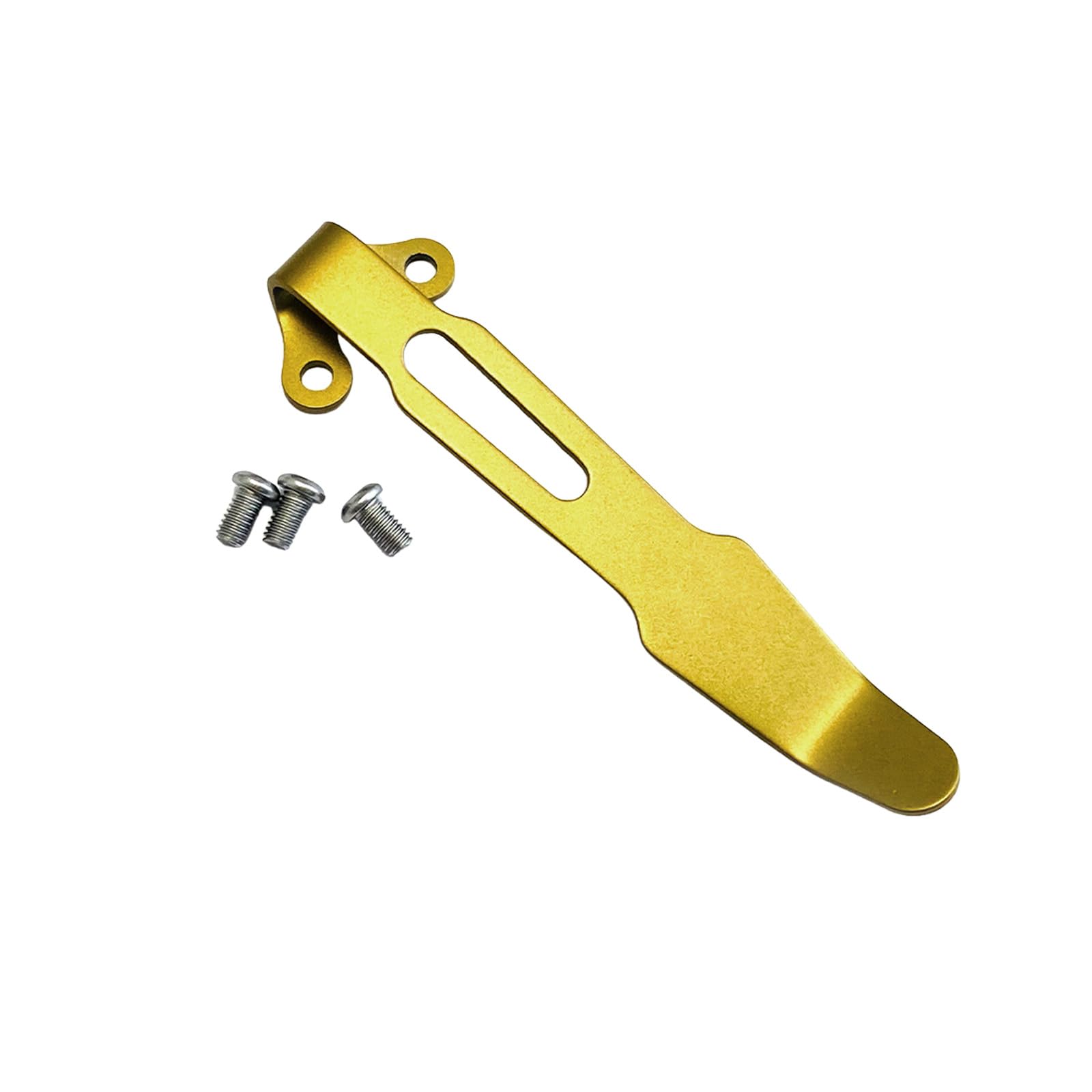 Msioytog Gold Permanent 420 Rustproof Pocket Clip For Cutter Modifications Includes 3 Screws Tool Fan Addition Cutter Modding Clip