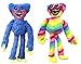 Huggy Wuggy Playtime Peluche 2 Pezzi Blue e Arcobaleno Horror Divertente Peluche 40 cm Gioco Cartoon Toys Mostro Horror Regalo Bambini