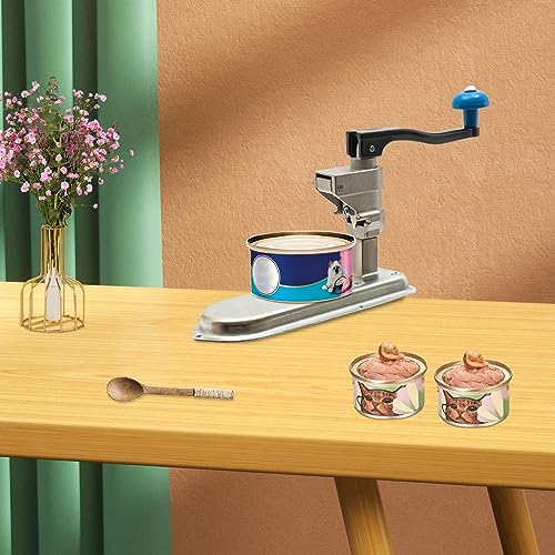 Abrelatas manual de alta resistencia, abridor de latas de acero inoxidable de 23.6 pulgadas para la cocina del hogar, uso comercial, esencial para catering