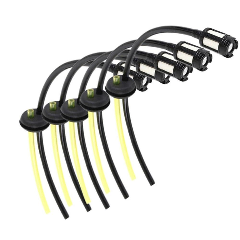 Manguera de combustible con filtro para desbrozadora pack de 5 piezas para motor de jardin