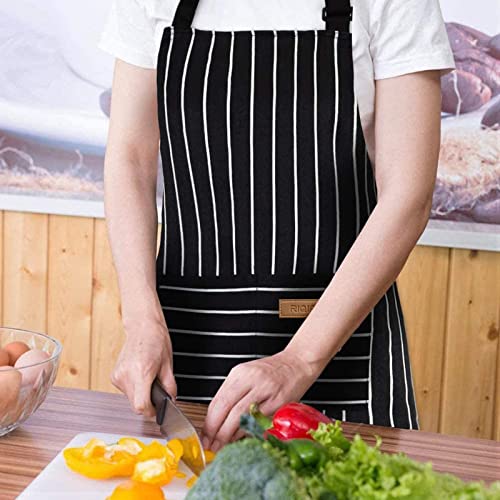 Riqiaqia 2 pack kitchen aprons for men ladies, cooking apron with 2 pockets for cooking, baking, painting, housework. (Brown) - Cosy Home Interiors Riqiaqia 2 pack kitchen aprons for men ladies, cooking apron with 2 pockets for cooking, baking, painting, housework. (Brown) - Image 6