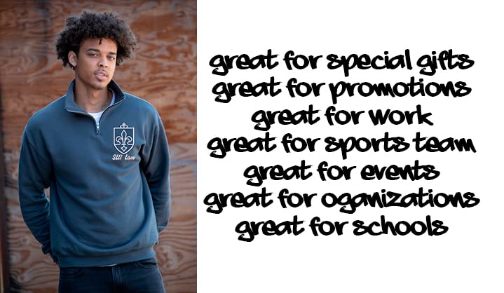 INK STITCH Custom Stitching Embroidery Logo Name Texts Half Zip Up Sweatshirts4