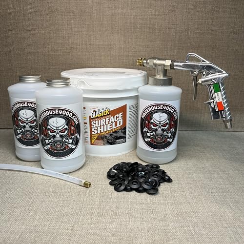 Gallon PB Blaster Surface Shield, Pro Undercoating Gun, 1 Straight Wand, 3 Quart Bottles, and 50 Rust Plugs