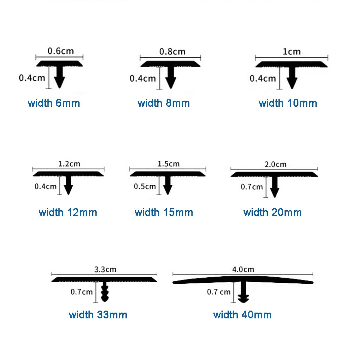 Wykończenie płytek, 90 cm * 3 szt. aluminiowe listwy do formowania T do progów, listwa wykładzinowa podłogowa, listwa przejściowa do podłogi, łatwa w instalacji, używana do łączenia szczelin