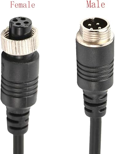 Miniatura 6 de Lagogia Cable de extensión de aviación de 4 pines para CCTV, cámara de visión trasera, automóvil, camión, remolque, cámper, autobús, autocaravana,