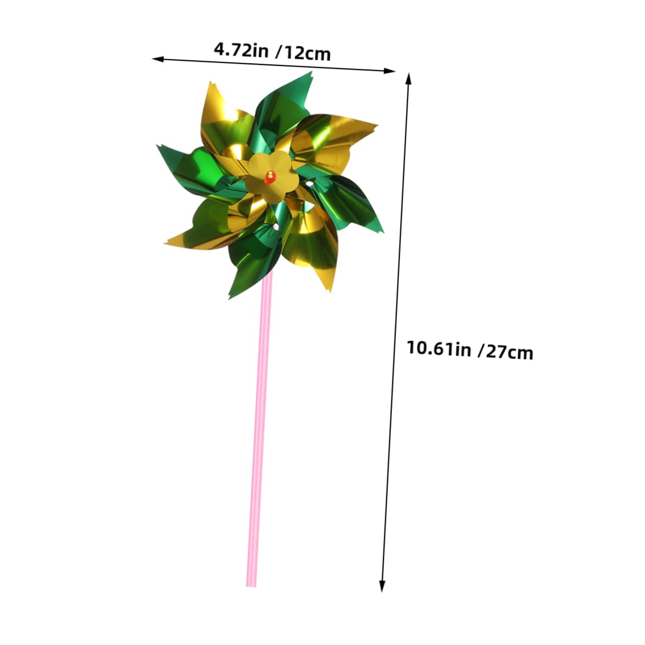 TOYANDONA 50pcs Windmill Toys for Kids Hand Windmill Garden and Straw Assembly Toys Decorative Wind Set