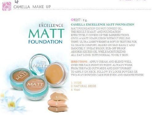 Camella Excellence Matt Foundation 6g.(3.Tan)