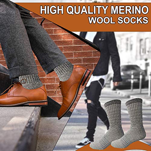 Yacht & Smith Wholesale Bulk Merino Wool Thermal Hiking Boot Socks, Mens Womens and Kids Winter Sock4