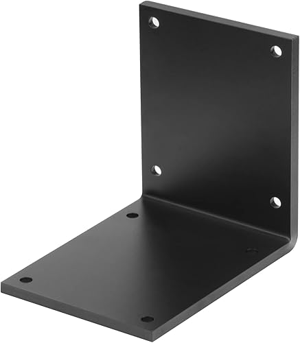 eoere 2 soportes de esquina de acero resistente de 8 pulgadas, L, soporte de encimera de 90 grados, soportes de estante para chimenea, soportes de