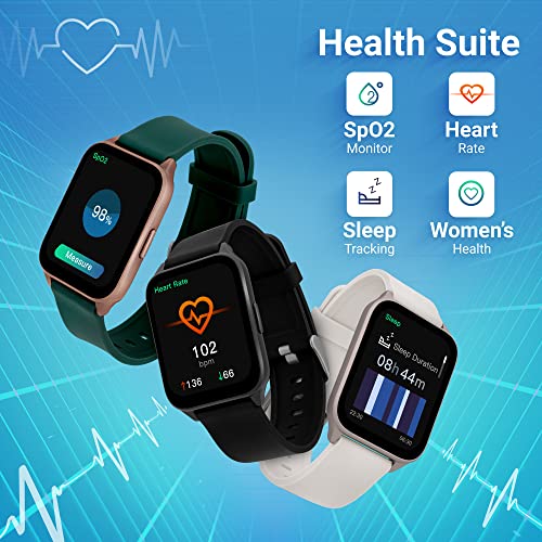 New-Fastrack-Reflex-Beat-169-UltraVU-Display500-Nits-Brightness60-Sports-Modes247-Heart-Rate-MonitorSpO2-MonitorSleep-TrackerIP68-Water-ResistantMusic-Camera-Control