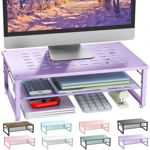 Image of gianotter 2-Tier Metal Monitor Stand Riser