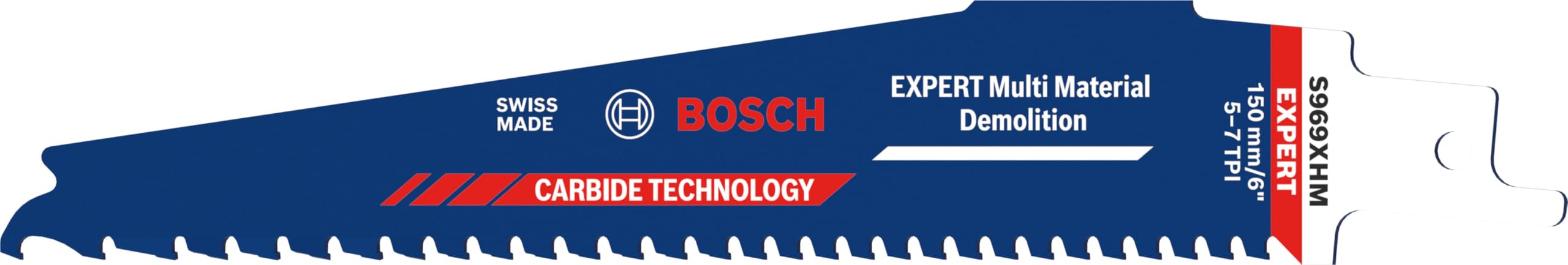Bosch 10x Lama EXPERT Multi Material Demolition S969XHM (per Legno con metallo, Legno da costruzione con malta e chiodi, Lunghezza 150 mm, Professional Accessorio Sega universale)